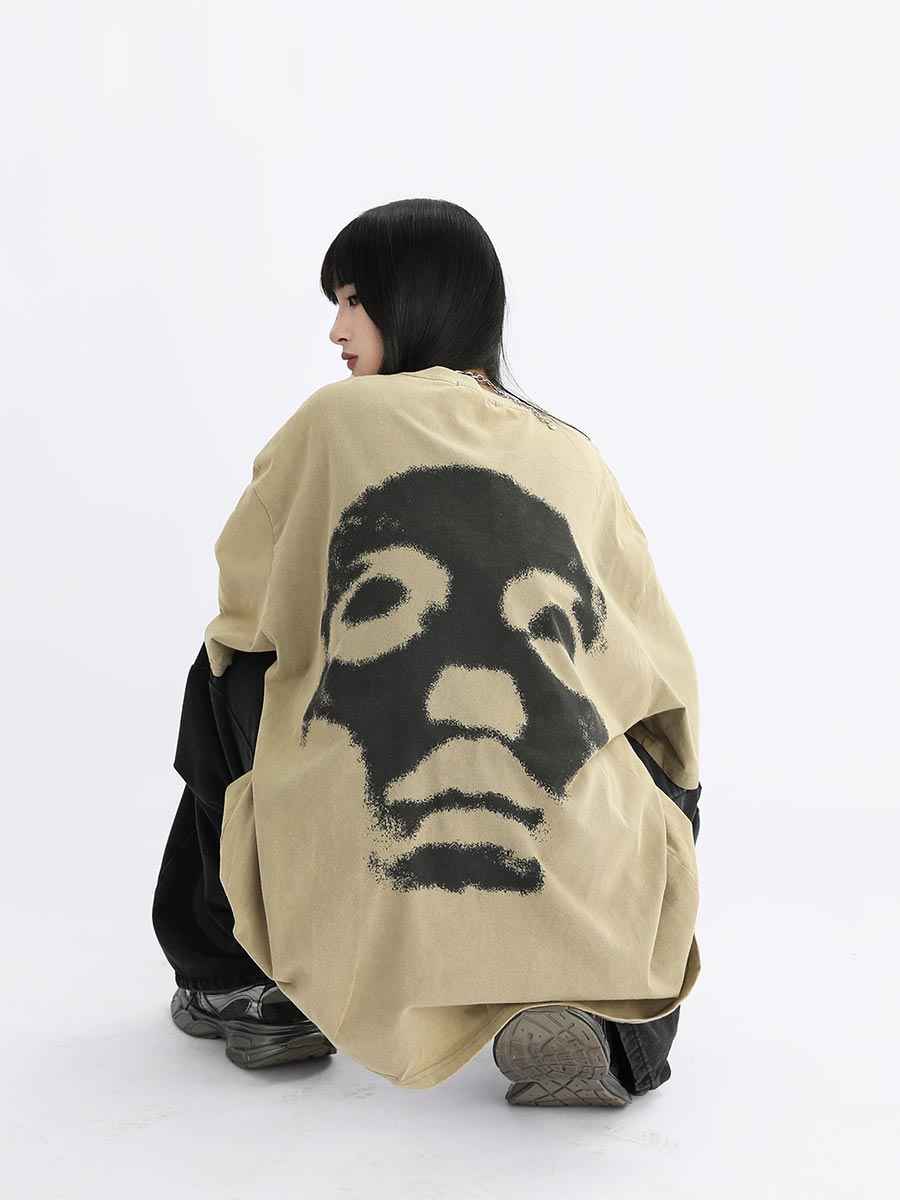 Whysoil Unisex Washed Oversized T-Shirt