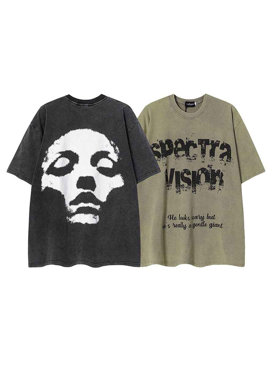 Whysoil Unisex Washed Oversized T-Shirt