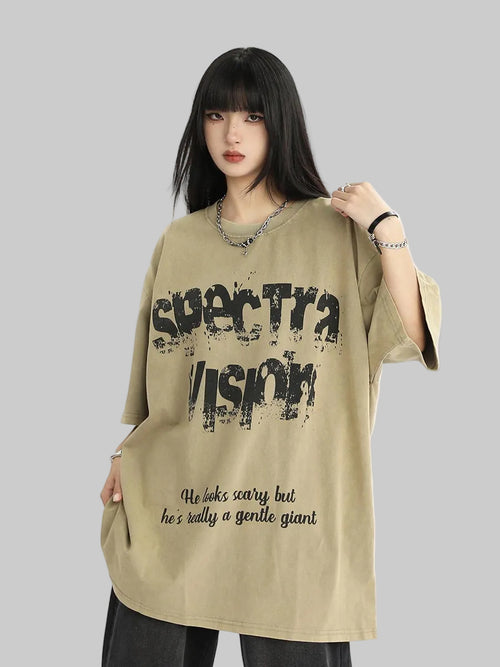 Whysoil Unisex Washed Oversized T-Shirt