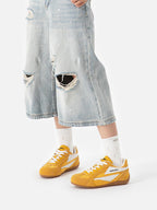 Whysoil Unisex Retro Suede Trainer Shoes