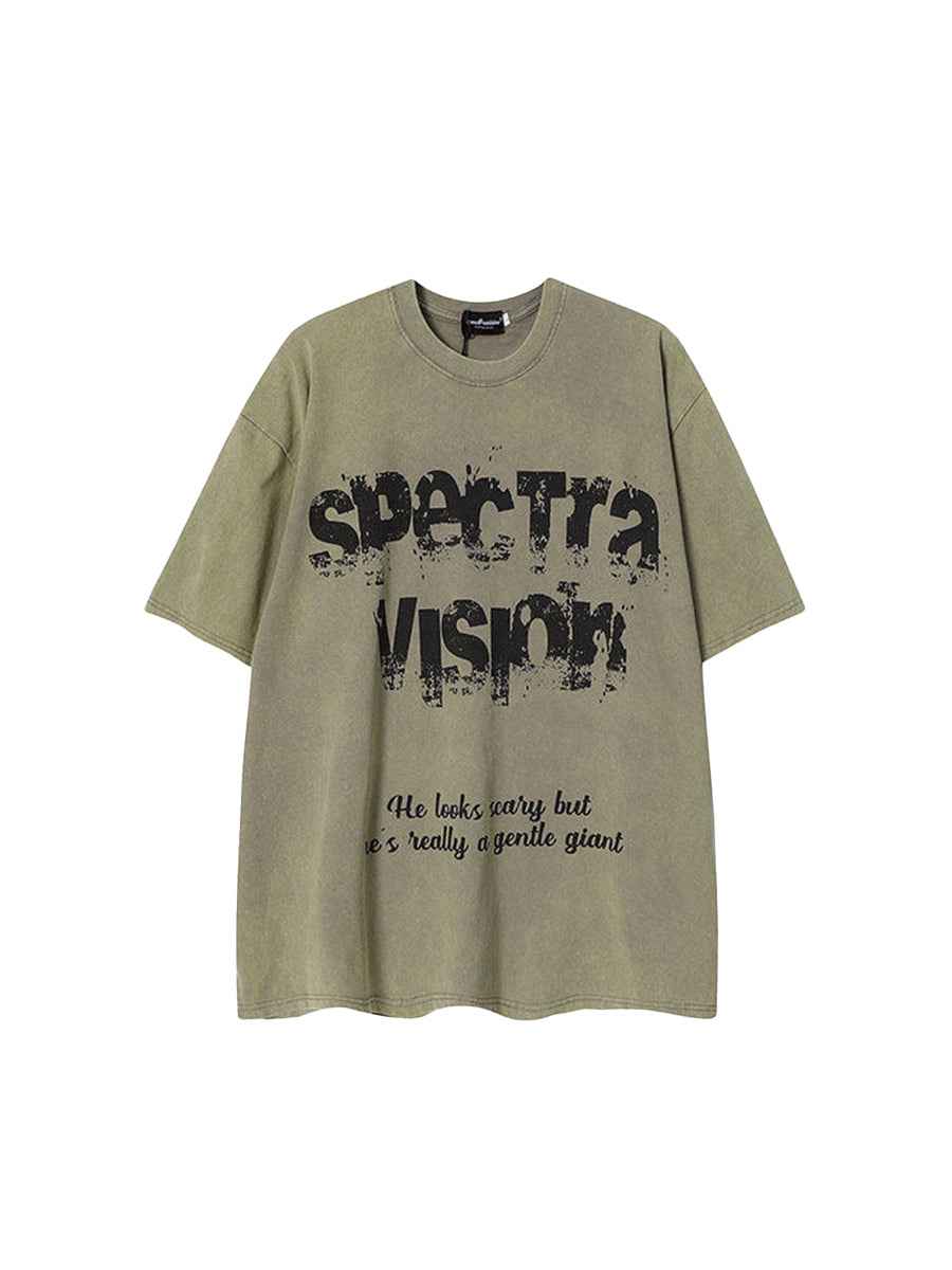 Whysoil Unisex Washed Oversized T-Shirt