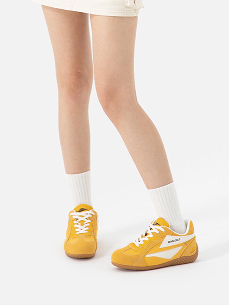 Whysoil Unisex Retro Suede Trainer Shoes