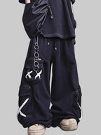 WHY SOIL Lace-Up Utility Cargo Sweatpants