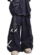 WHY SOIL Lace-Up Utility Cargo Sweatpants