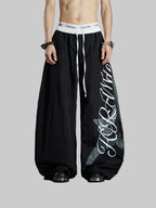 Whysoil unisex wide-leg paratrooper pants