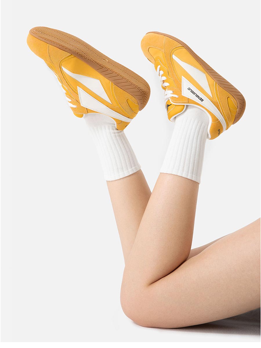 Whysoil Unisex Retro Suede Trainer Shoes