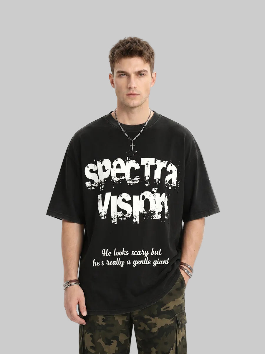 Whysoil Unisex Washed Oversized T-Shirt