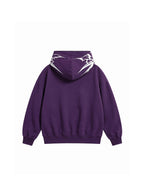 WHY SOIL Graffiti Script Graphic Zip Hoodie