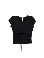 WHY SOIL Streetwear Relaxed Fit Graphic Backless Tee