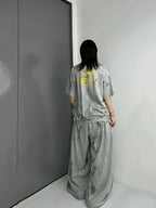 WHYSOIL Vintage Graphic Wide-Leg Sweatpants