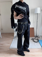 WHY SOIL Punk Gothic Rivet Belt Accessories