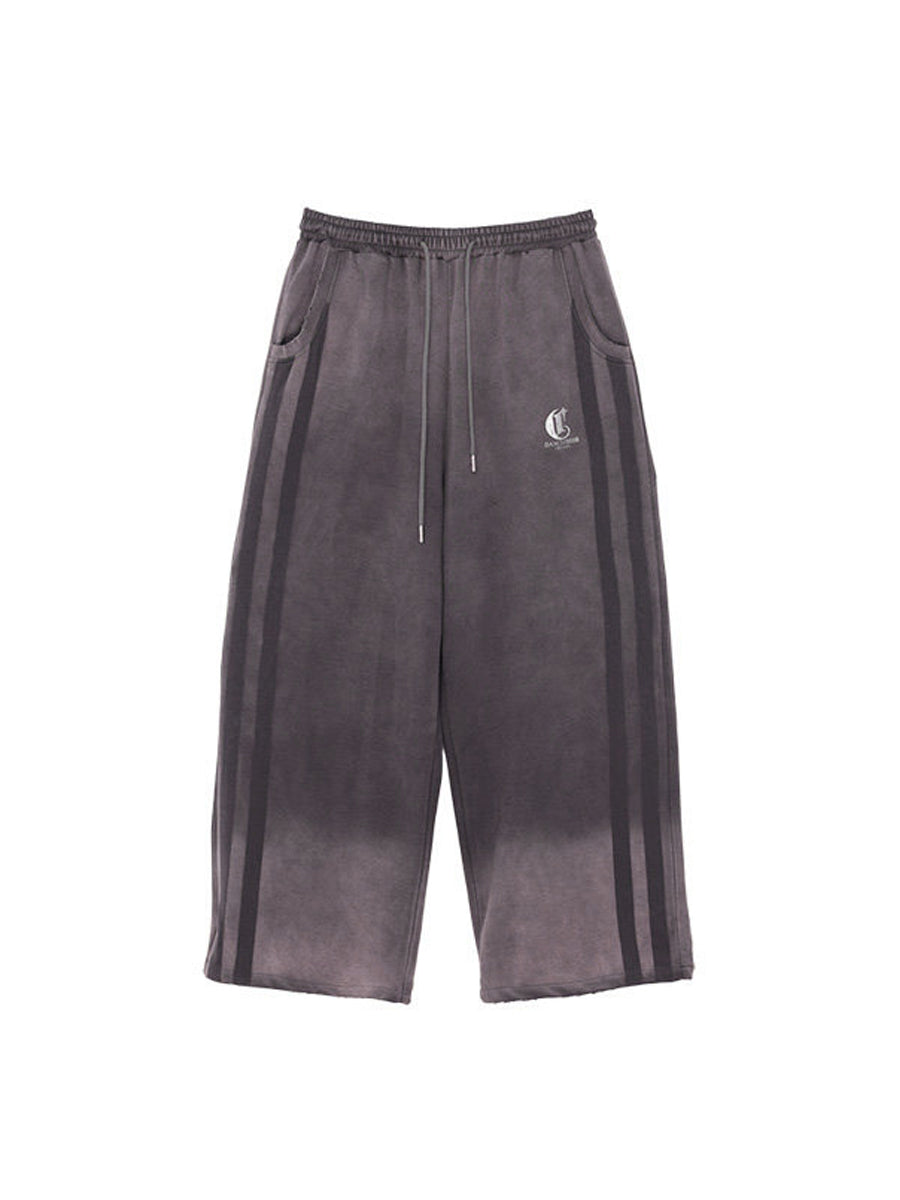 WHY SOIL Black Gradient Casual Pants