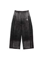 WHY SOIL Black Gradient Casual Pants