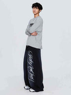 WHY SOIL Blacke Phantom Script Balloon Pants