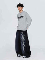 WHY SOIL Blacke Phantom Script Balloon Pants