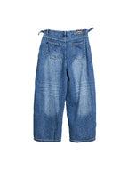 WHY SOIL Loose Fit Denim Wide-Leg Pants