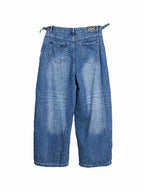 WHY SOIL Loose Fit Denim Wide-Leg Pants