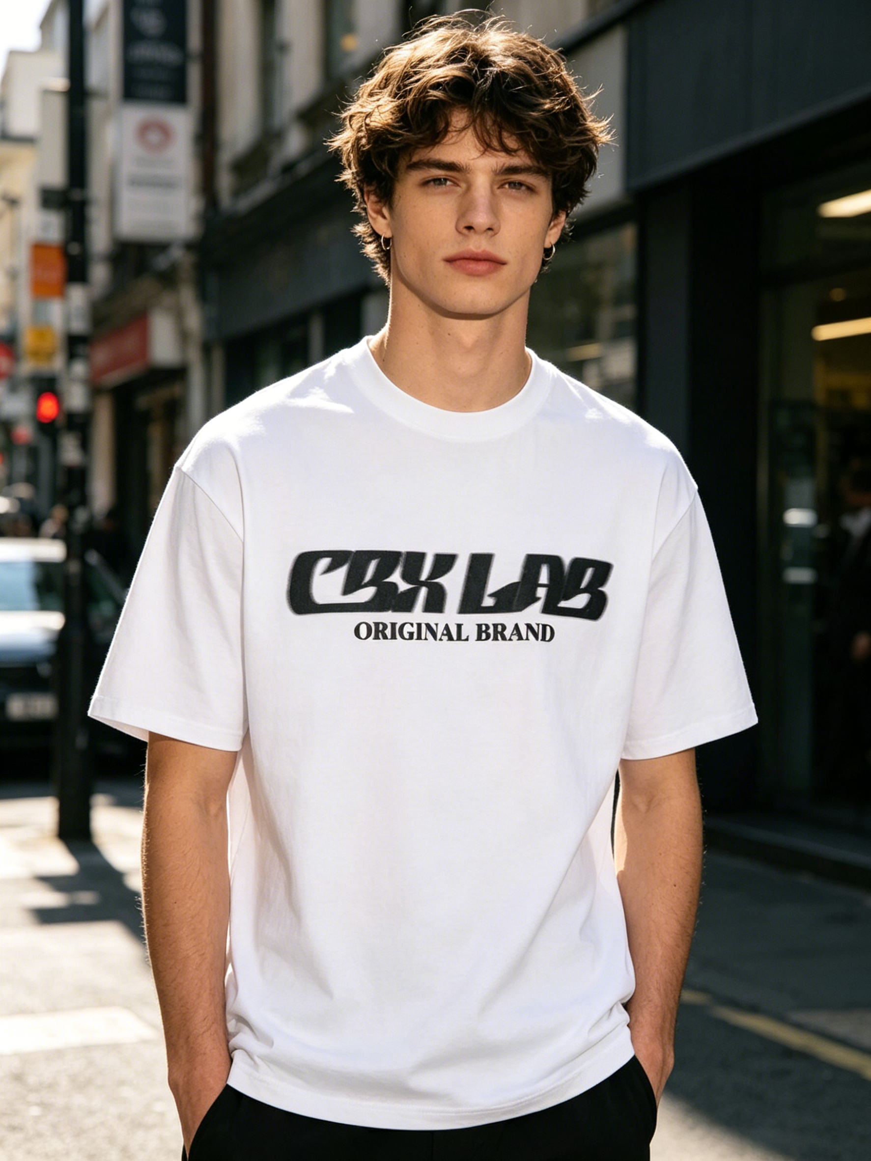 WHY SOIL Street Dance Casual Hip-Hop Graphic T-Shirt