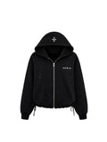 WHY SOIL Black Meteor Cross Kapuzenjacke