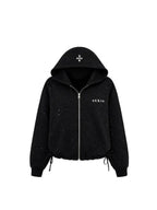 WHY SOIL Black Meteor Cross Kapuzenjacke