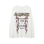 WHYSOIL Heavy Metal Graphic Oversized Long Sleeve Tee
