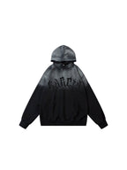 WHY SOIL Gradient Distressed Oversized Hooded Sweatshirt