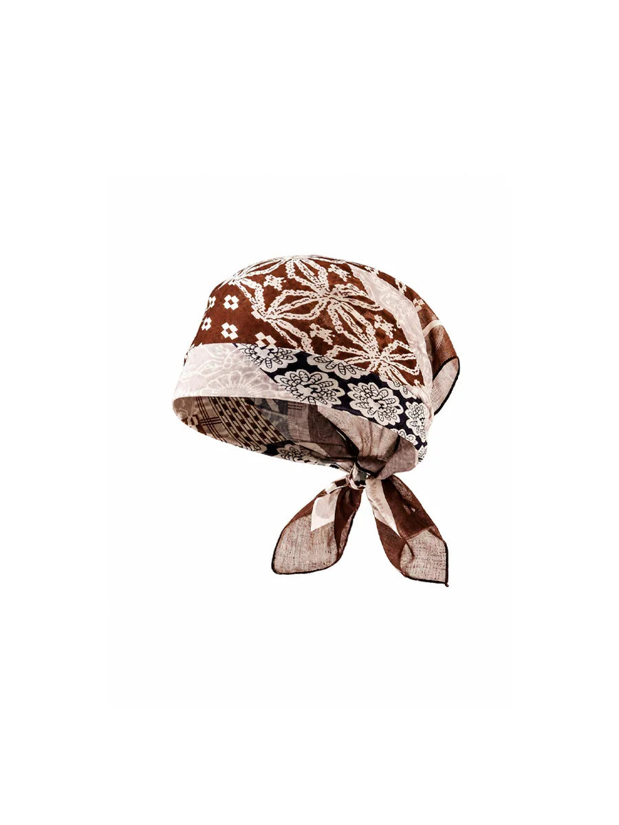 WHY SOIL Vintage Pattern Bandana Headscarf