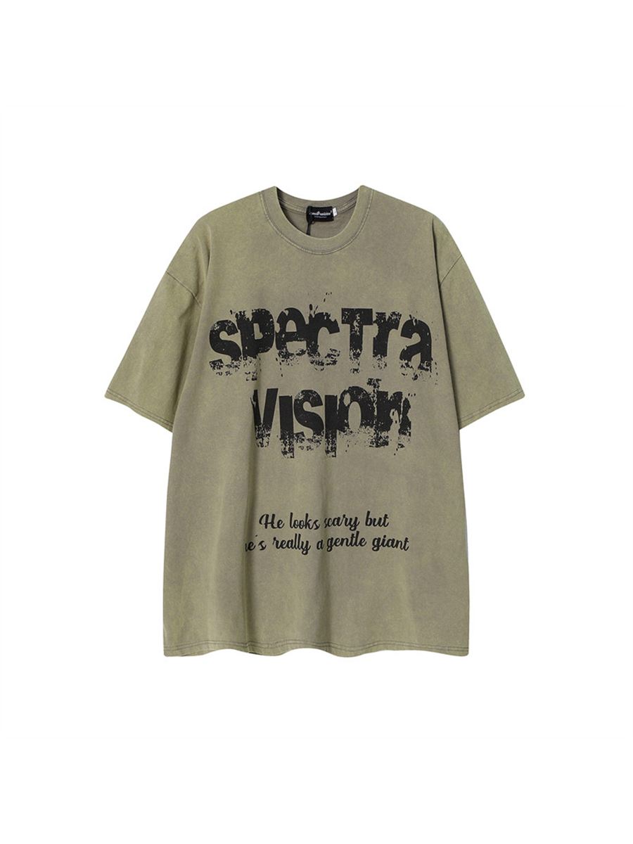 Whysoil Unisex Washed Oversized T-Shirt