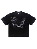 Whysoil-Break The Silence DJ Turntable Vintage Photo Print Black T-Shirt