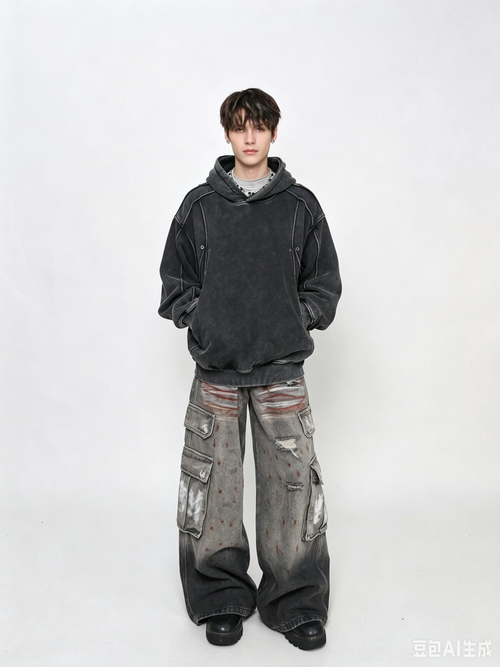 WHY SOIL Washed Streetwear Oversized Hoodie