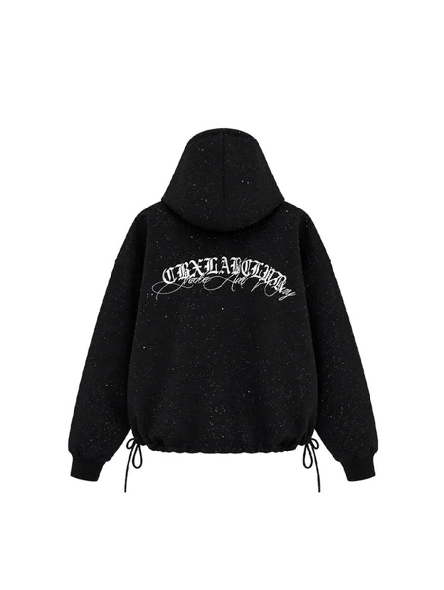 WHY SOIL Black Meteor Cross Kapuzenjacke