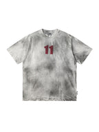 Whysoil Letter Cloud Washable Crew Neck T-Shirt