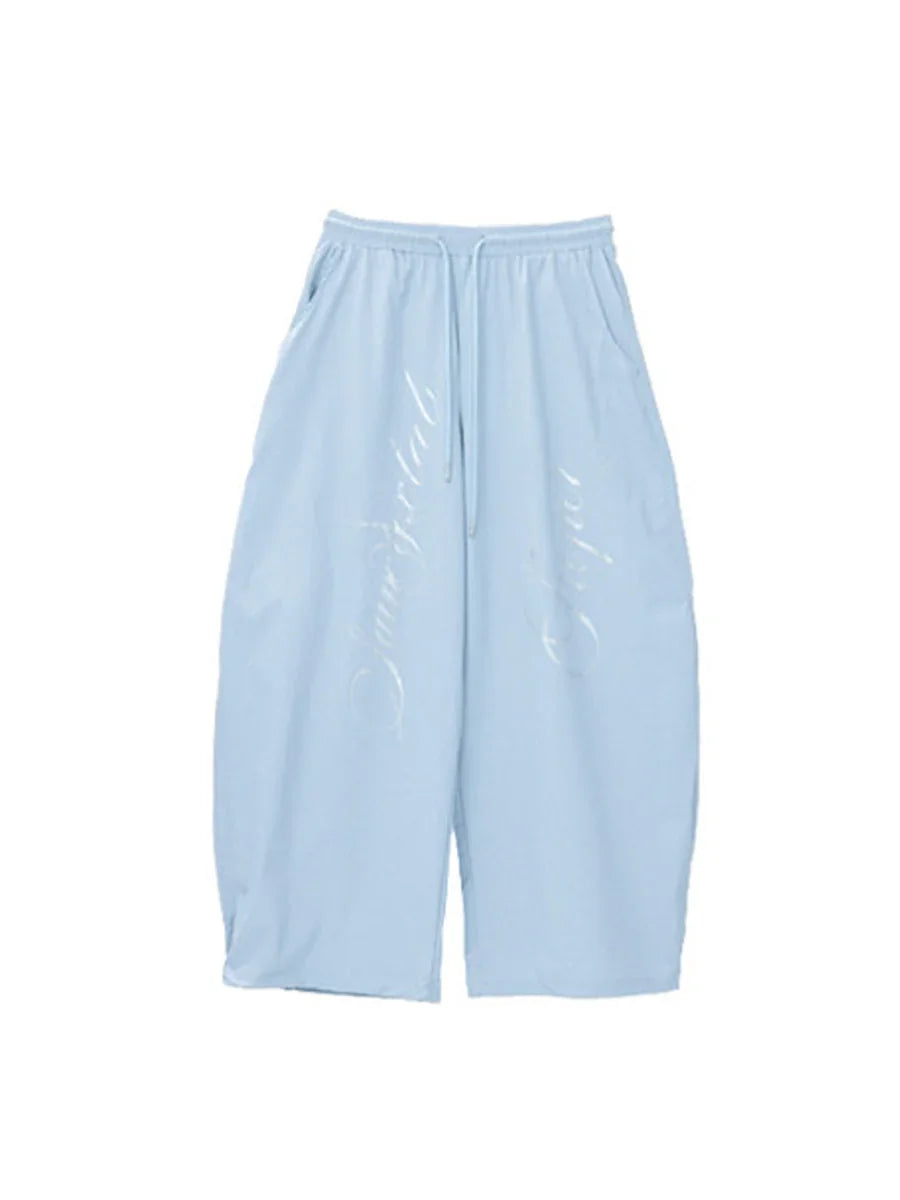 WHY SOIL Blacke Phantom Script Balloon Pants