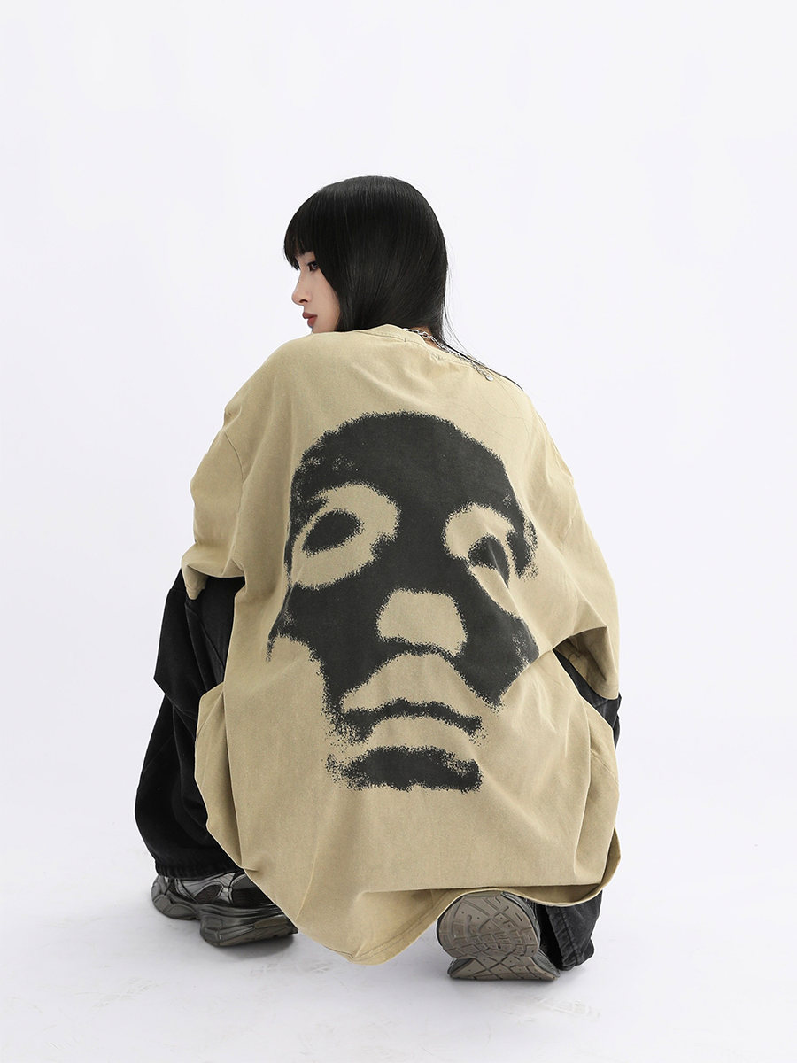 Whysoil Unisex Washed Oversized T-Shirt