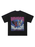 Whysoil-Vintage Cloud Print T-Shirt