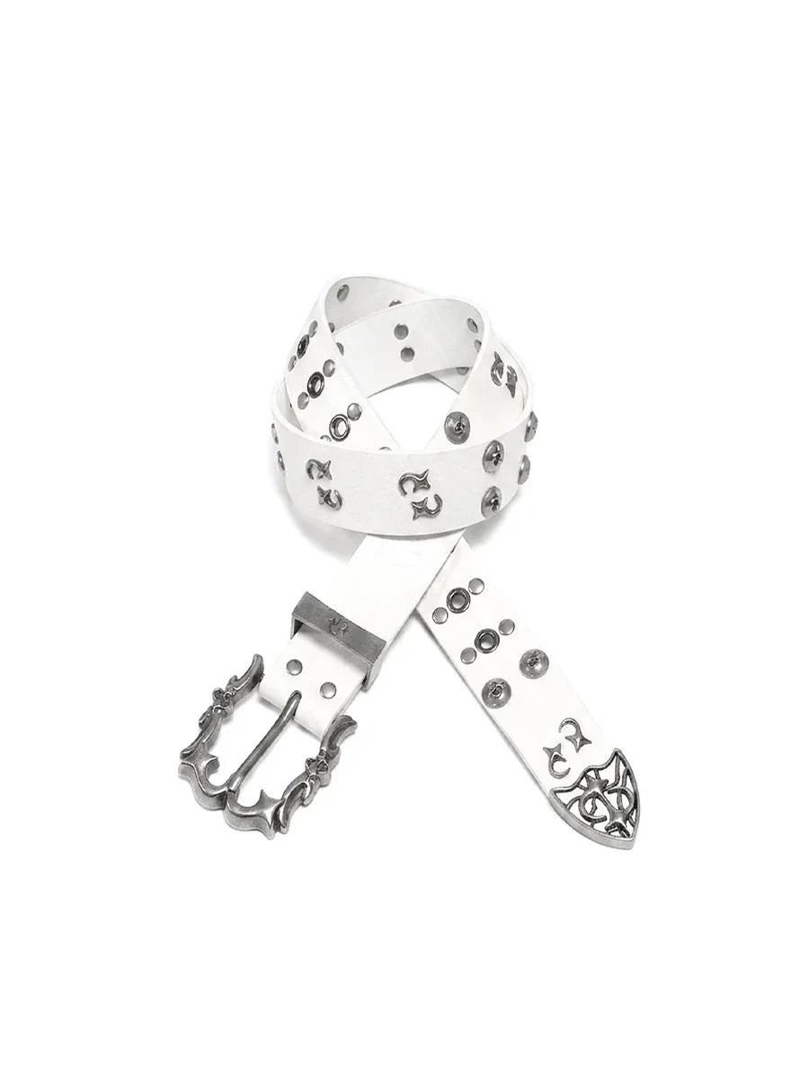 WHY SOIL Punk Gothic Rivet Belt Accessories