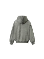 WHY SOIL Washed Rivet Utility Zip Hoodie