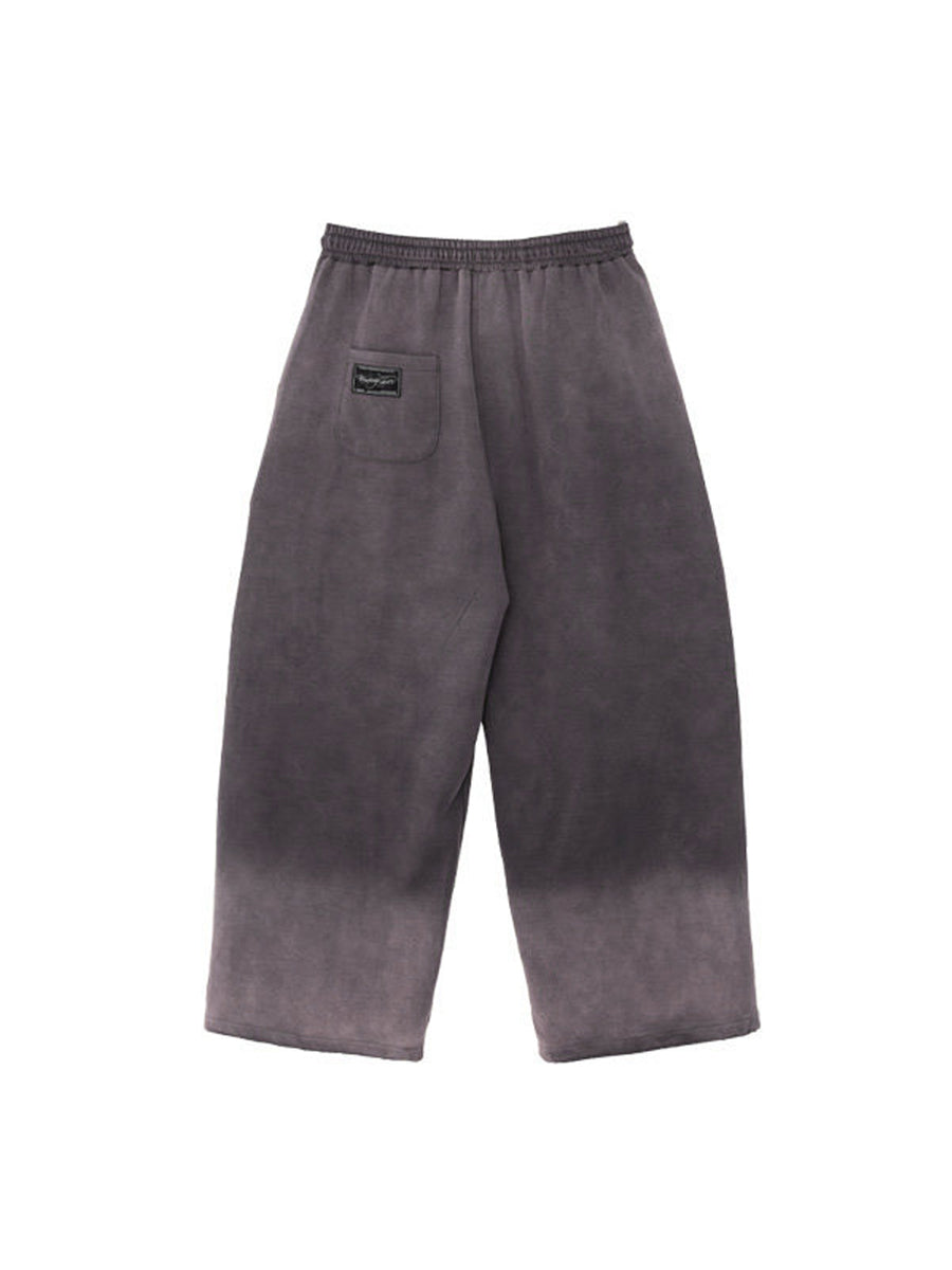 WHY SOIL Black Gradient Casual Pants