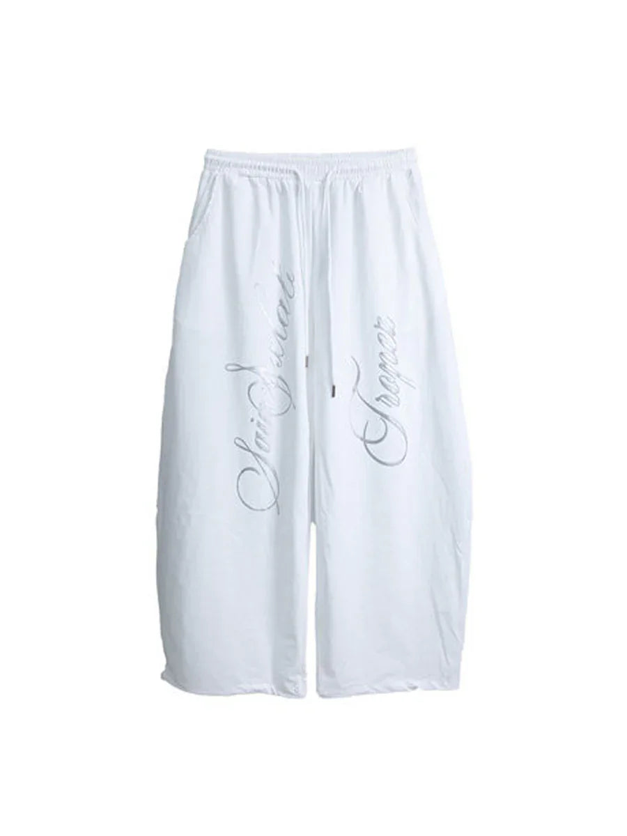 WHY SOIL Blacke Phantom Script Balloon Pants