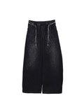 WHY SOIL Black Galaxy Rhinestone Wide Leg Denim Pants