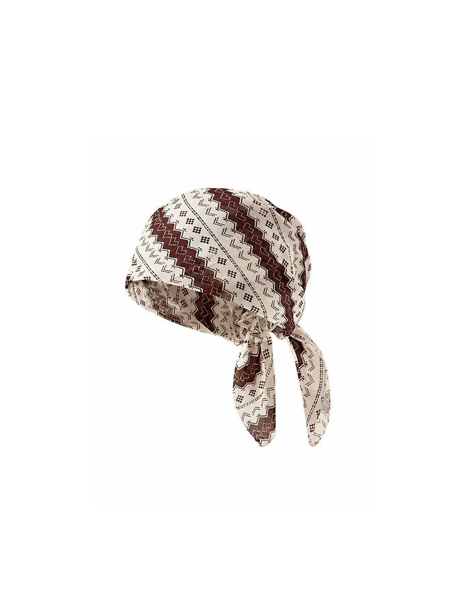 WHY SOIL Vintage Pattern Bandana Headscarf
