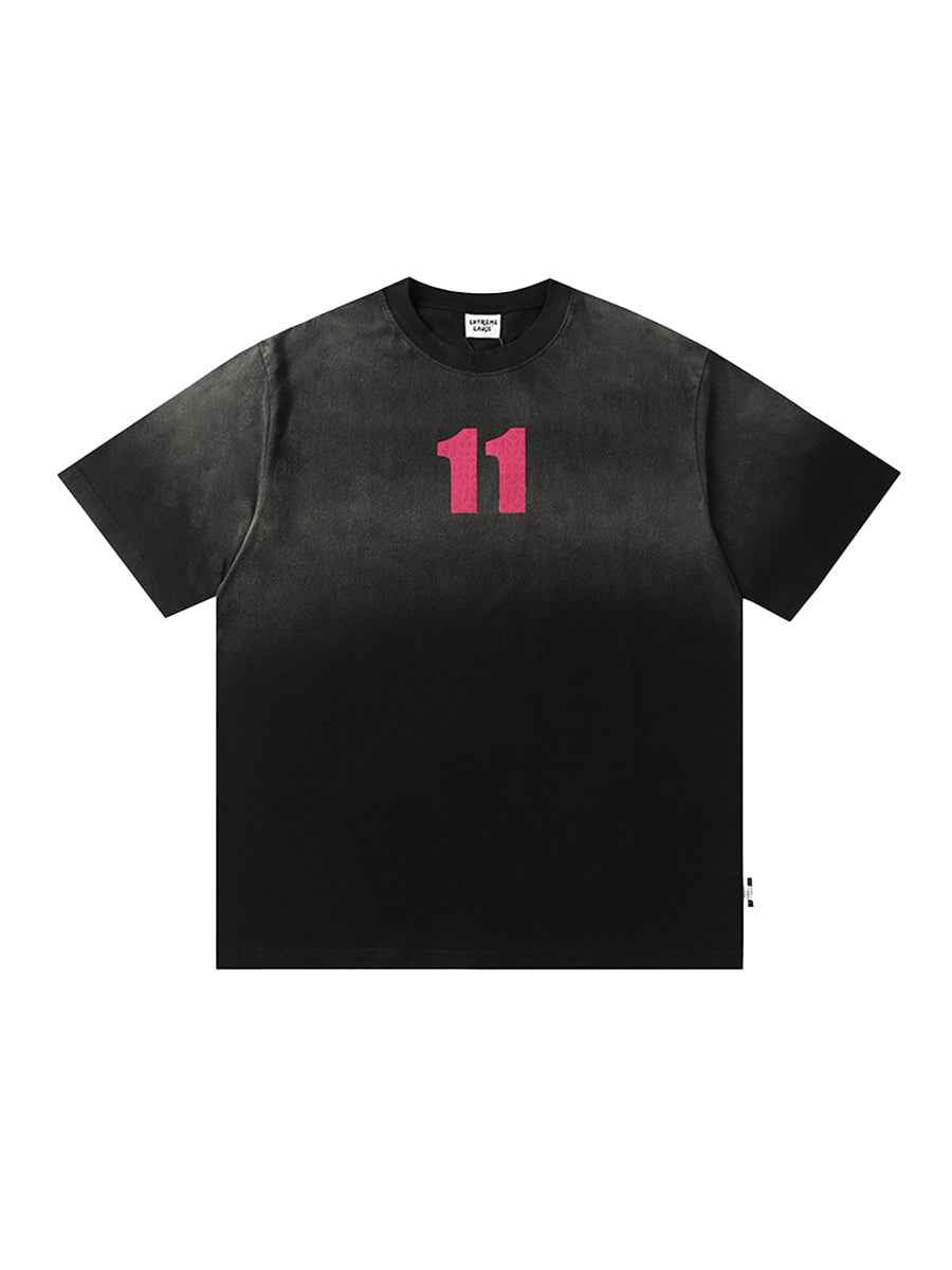 Whysoil Letter Cloud Washable Crew Neck T-Shirt